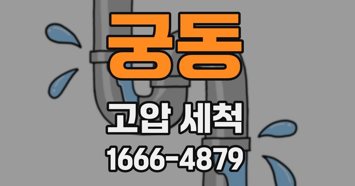 궁동 고압 세척