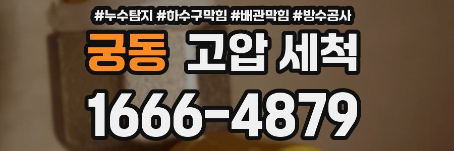 궁동 고압 세척