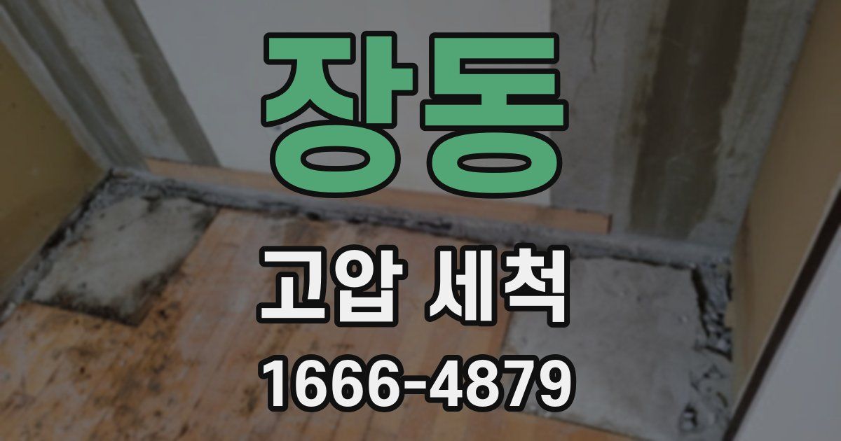 장동 고압 세척