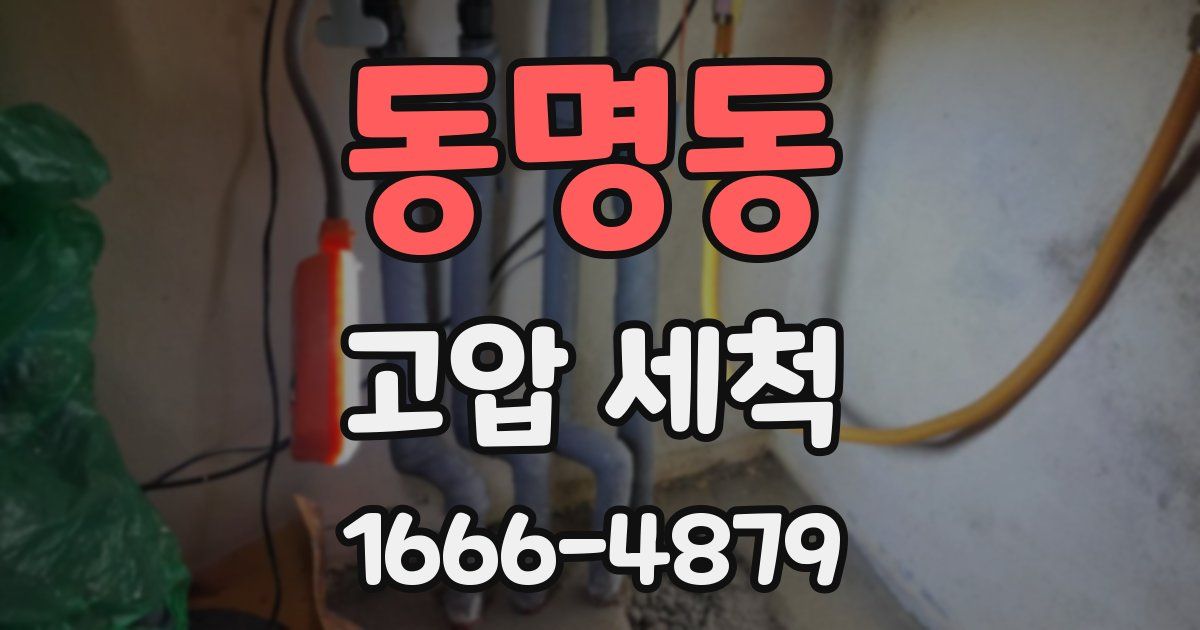 동명동 고압 세척