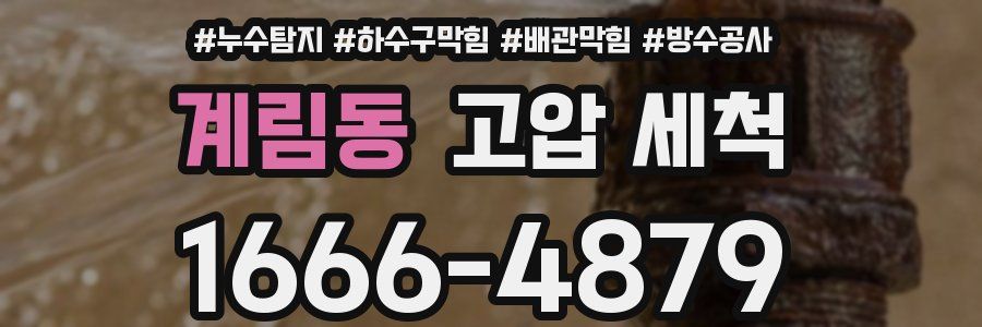 계림동 고압 세척