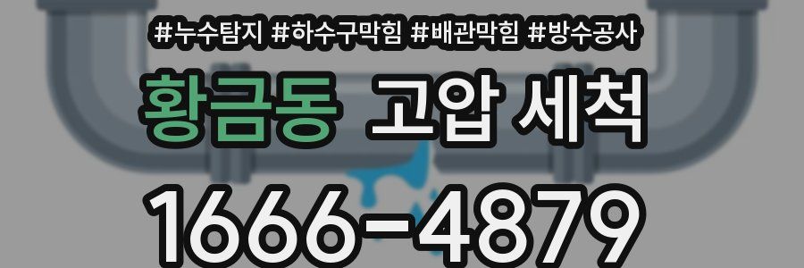 황금동 고압 세척