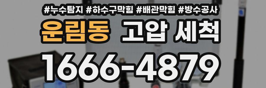 운림동 고압 세척