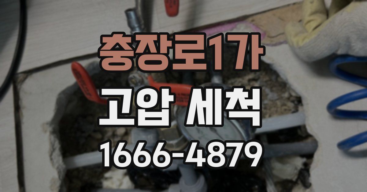 충장로1가 고압 세척