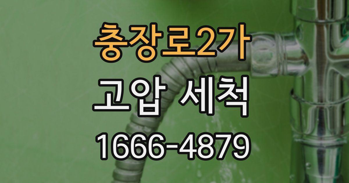 충장로2가 고압 세척
