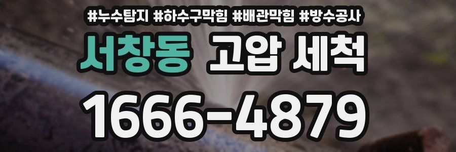 서창동 고압 세척