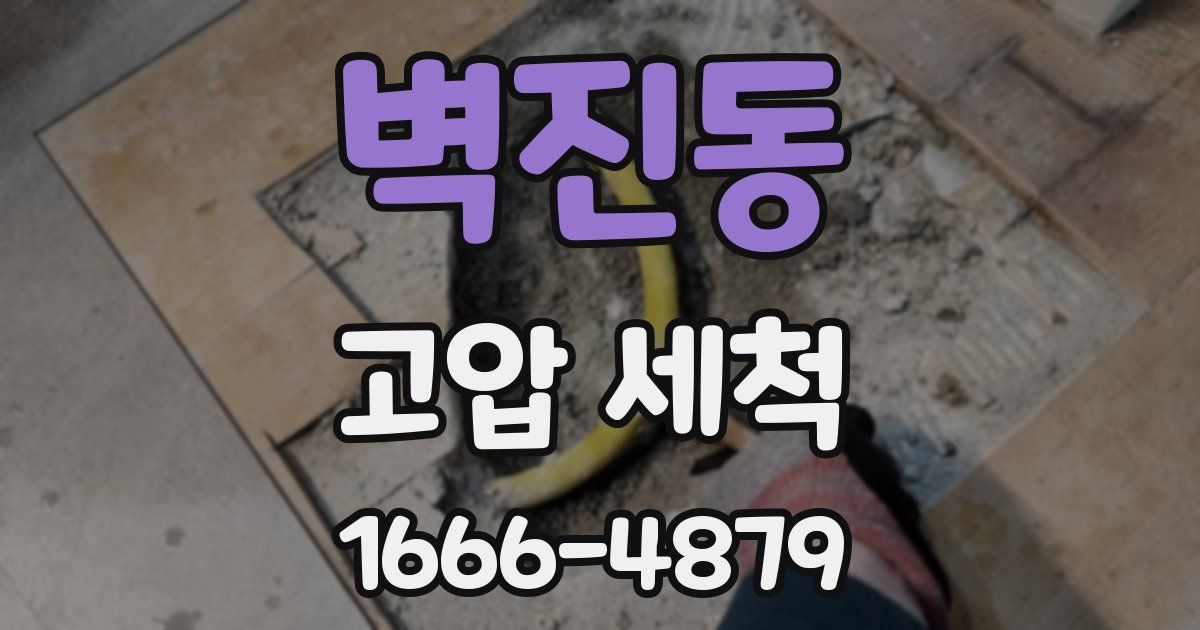벽진동 고압 세척
