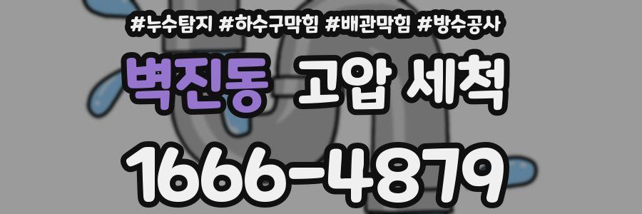 벽진동 고압 세척