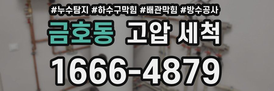 금호동 고압 세척