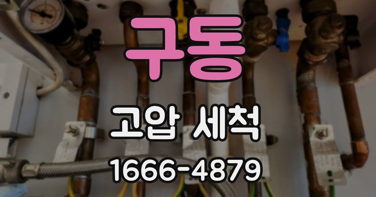 구동 고압 세척