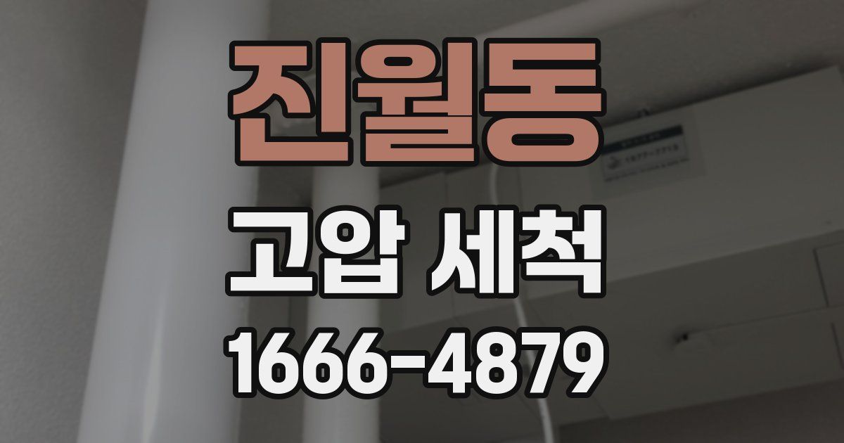 진월동 고압 세척