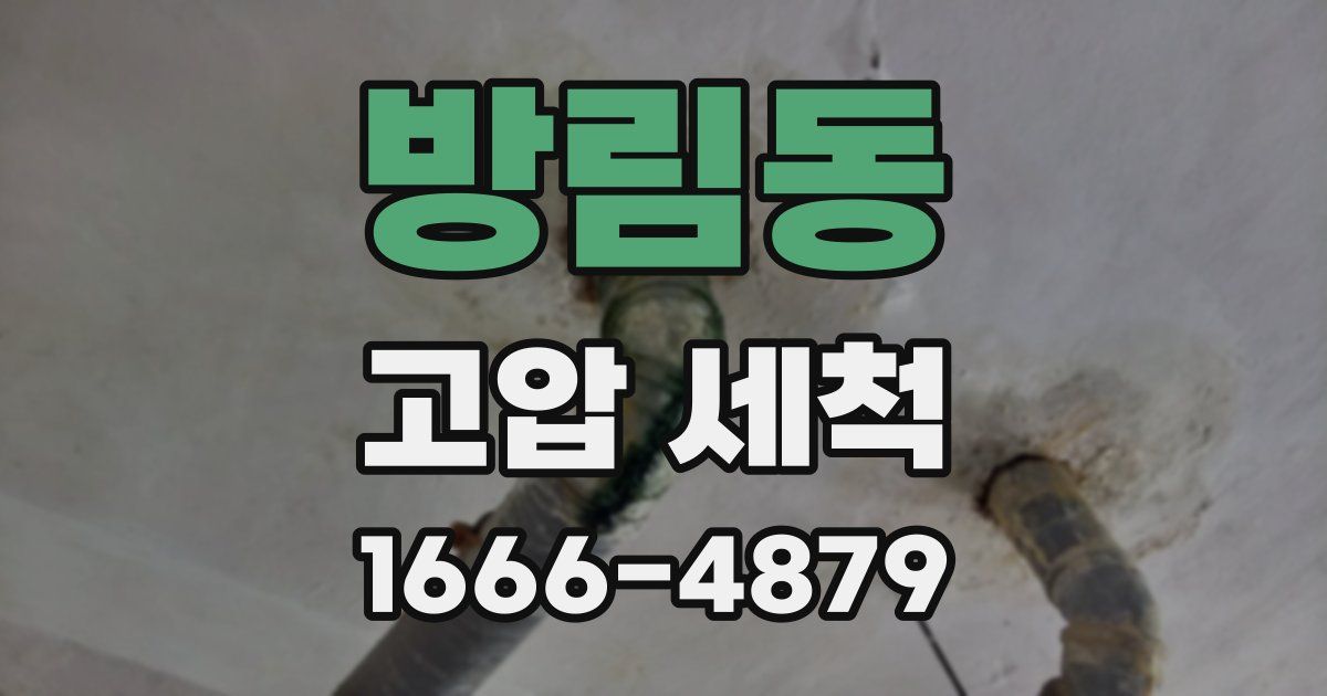 방림동 고압 세척