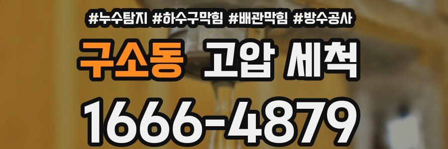 구소동 고압 세척