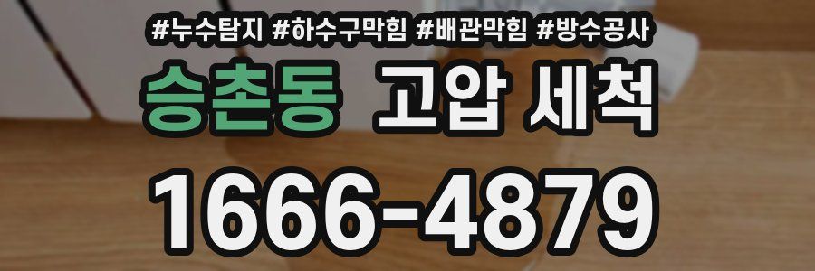 승촌동 고압 세척