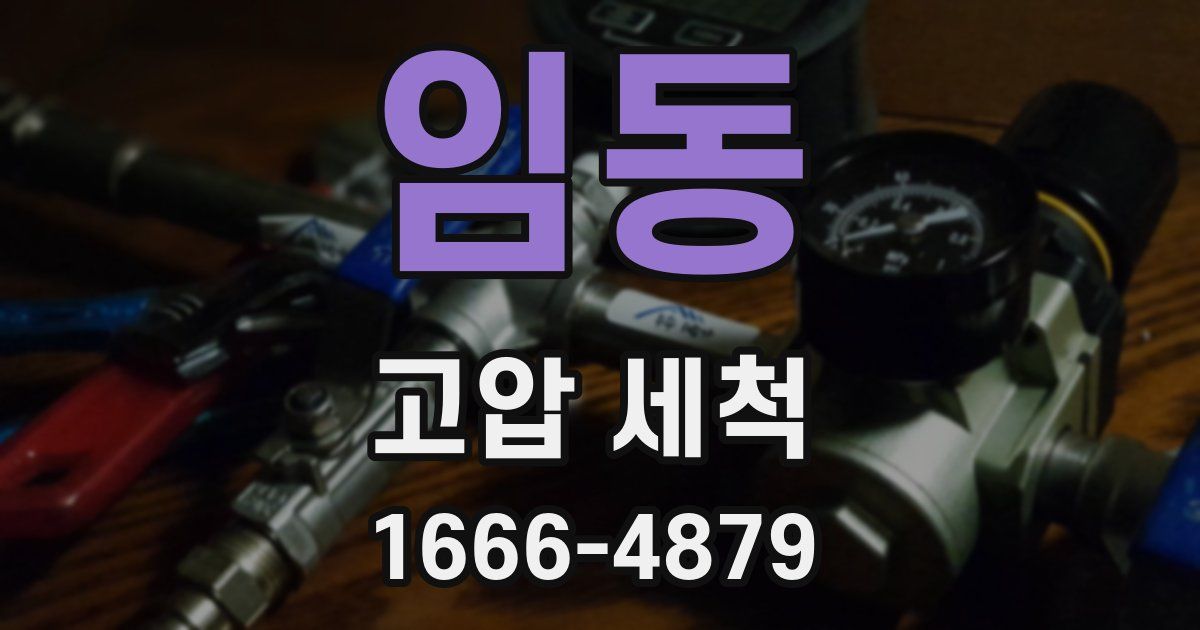임동 고압 세척
