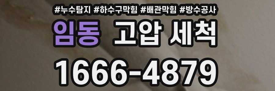임동 고압 세척