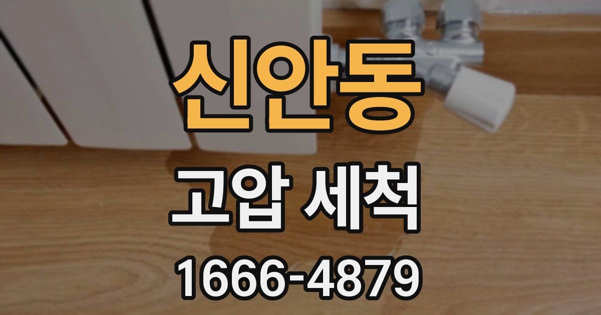 신안동 고압 세척