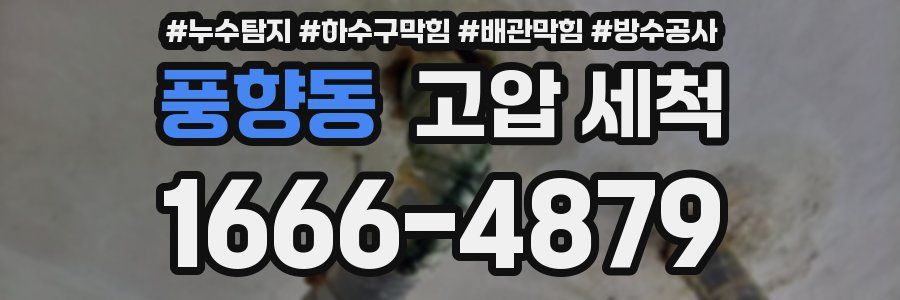 풍향동 고압 세척