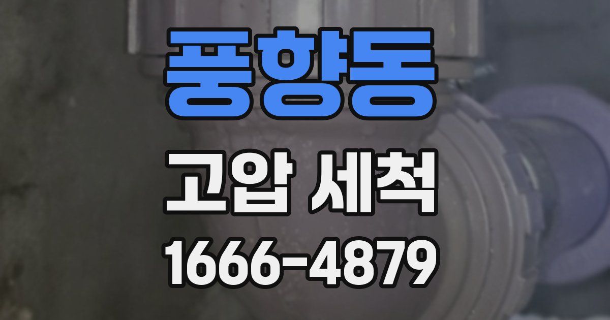풍향동 고압 세척