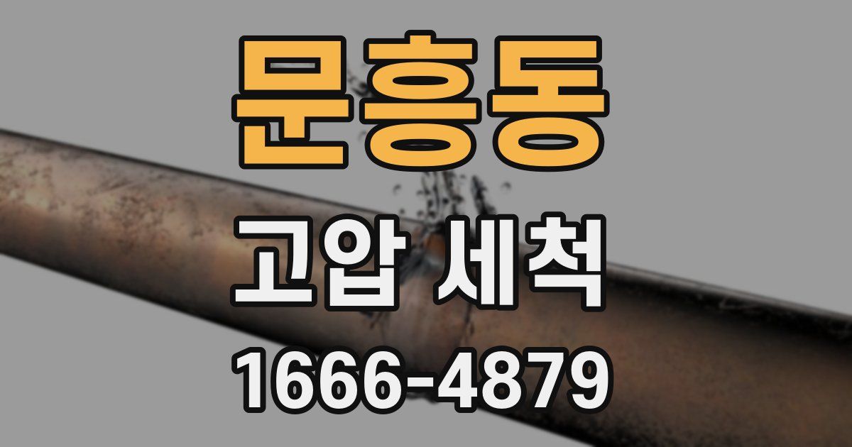 문흥동 고압 세척