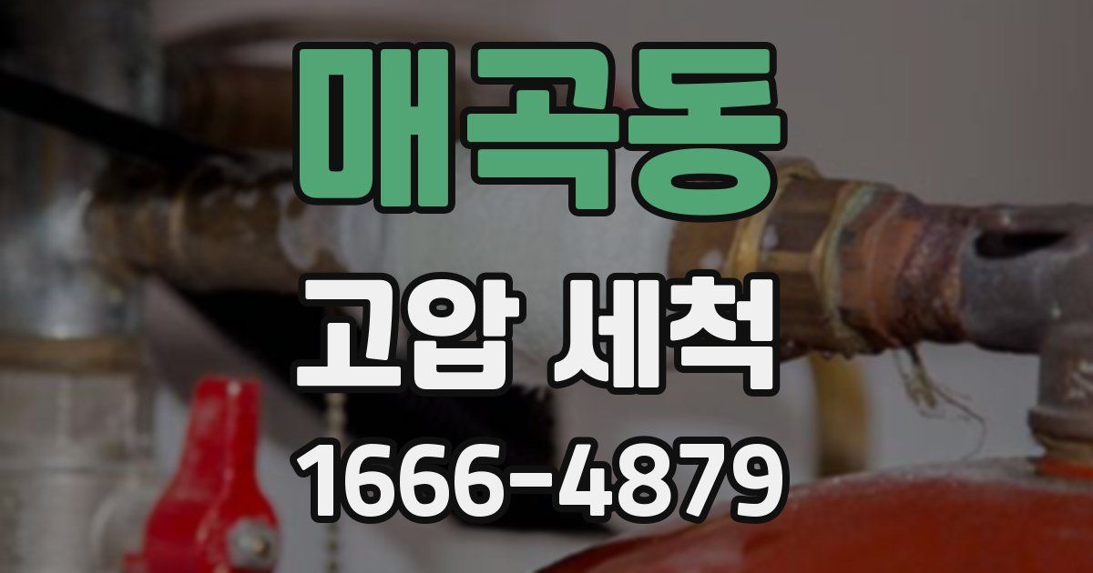 매곡동 고압 세척