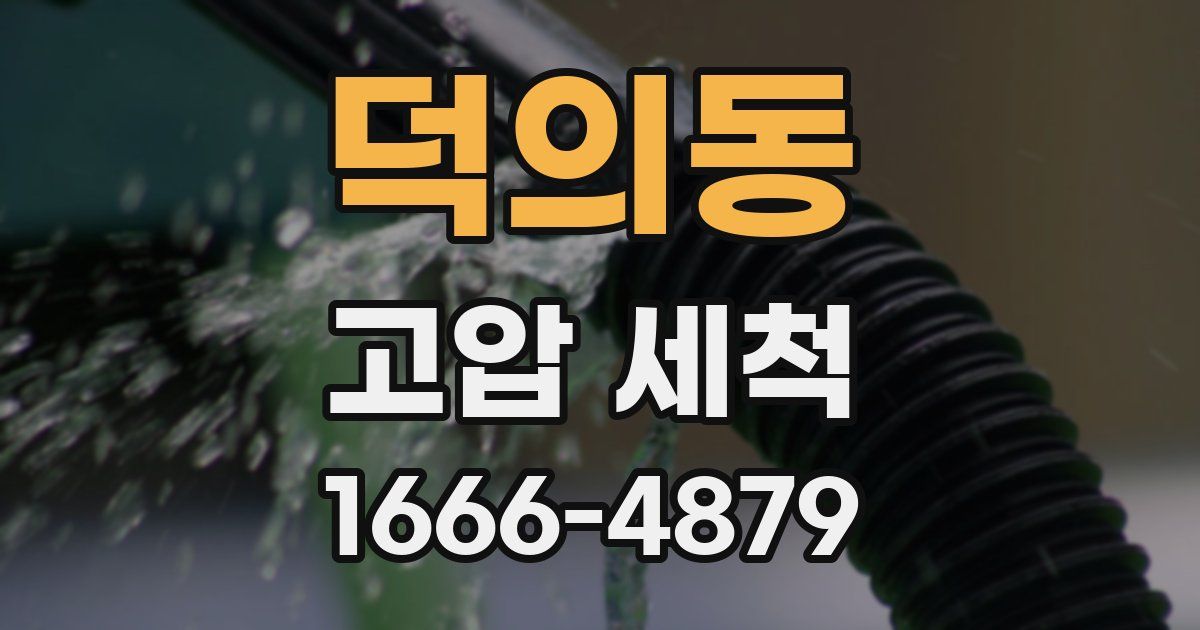 덕의동 고압 세척