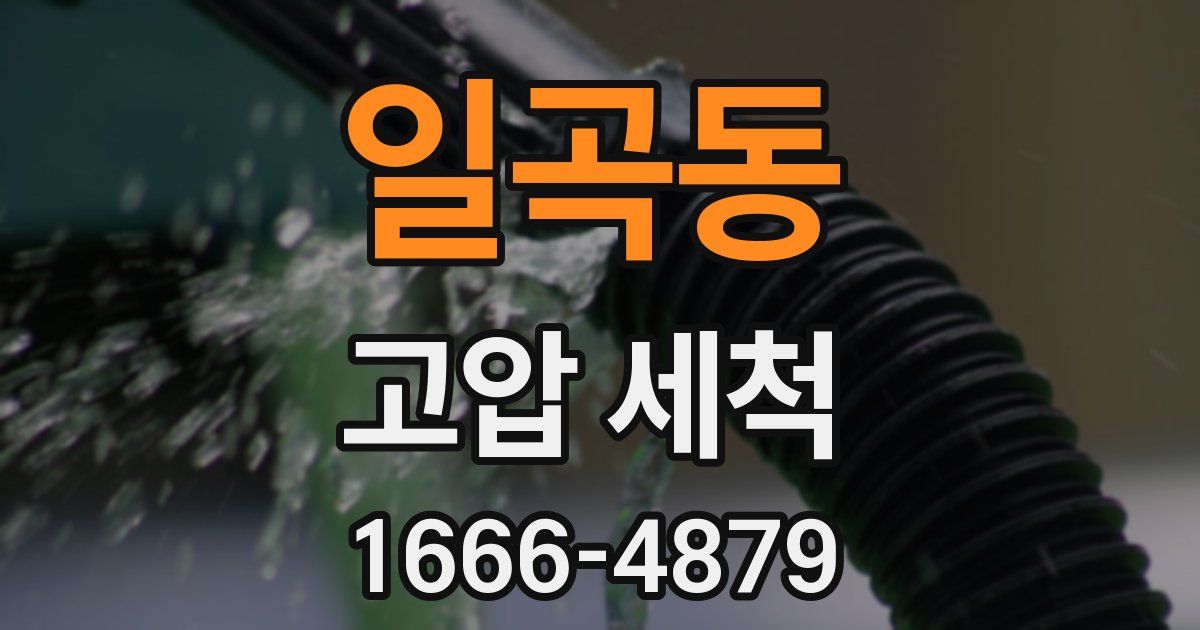 일곡동 고압 세척