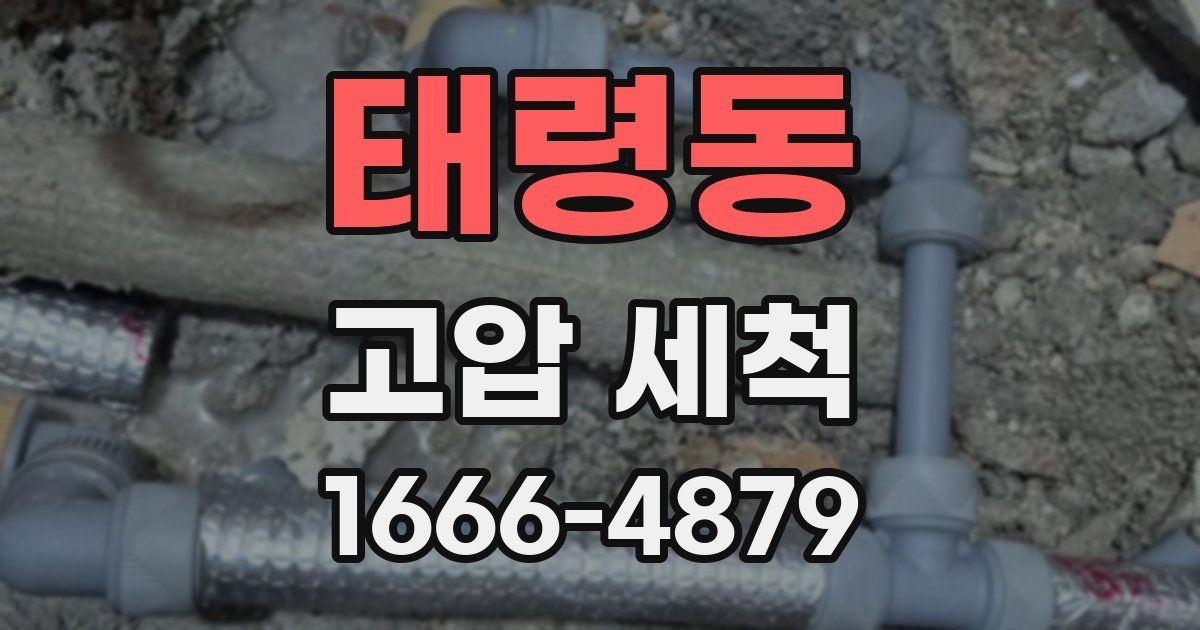 태령동 고압 세척