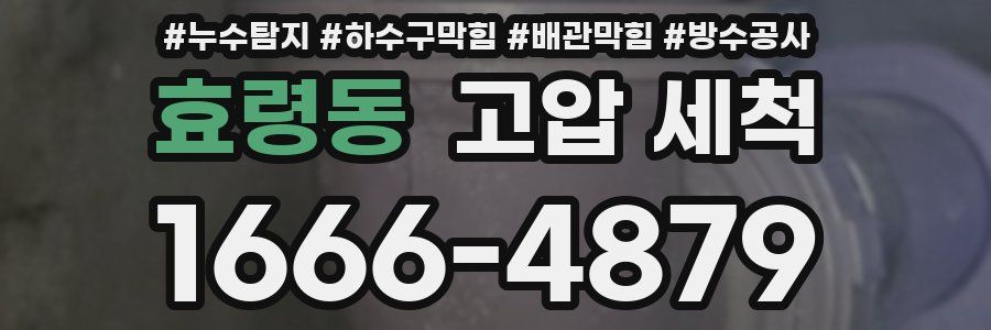 효령동 고압 세척