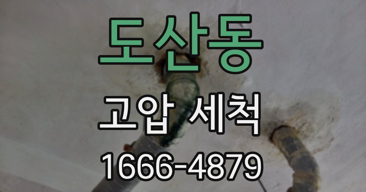 도산동 고압 세척