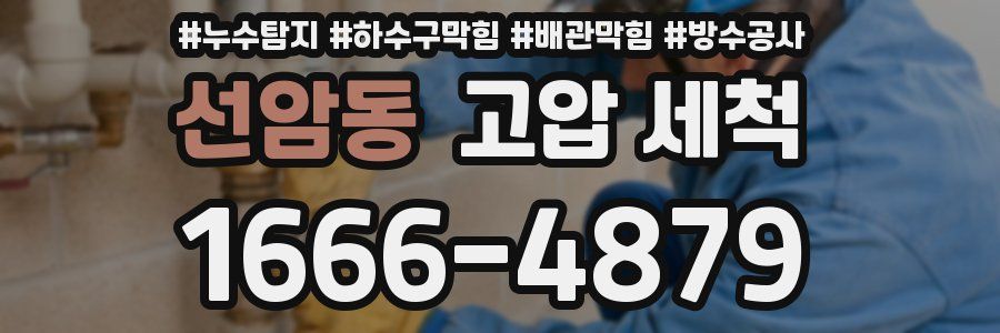 선암동 고압 세척