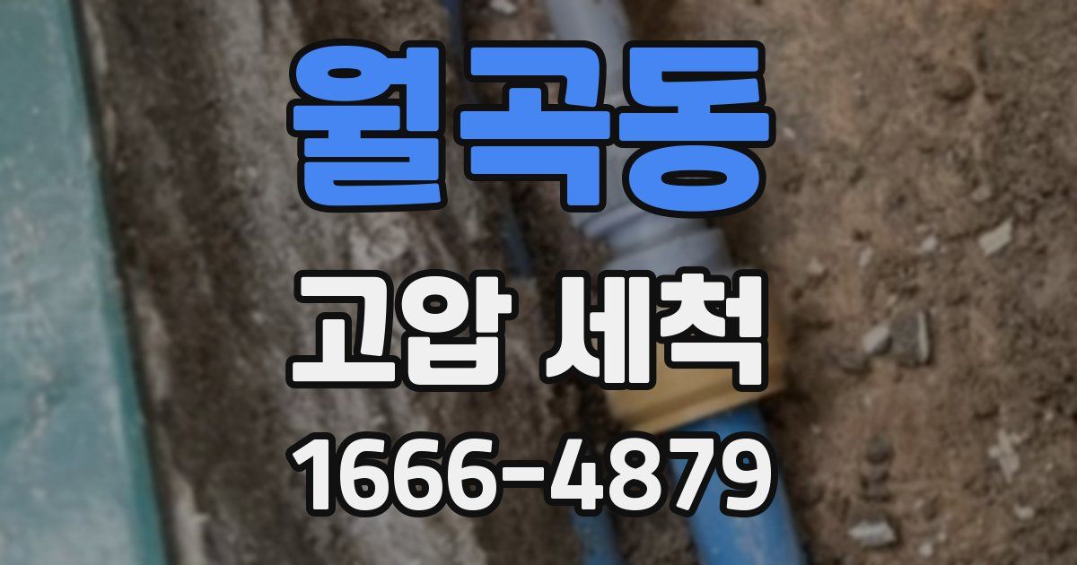월곡동 고압 세척