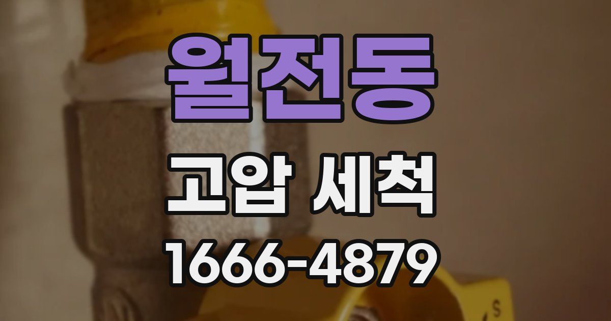 월전동 고압 세척
