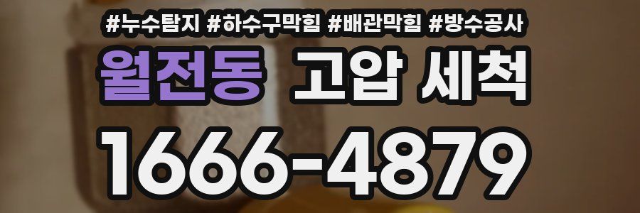 월전동 고압 세척