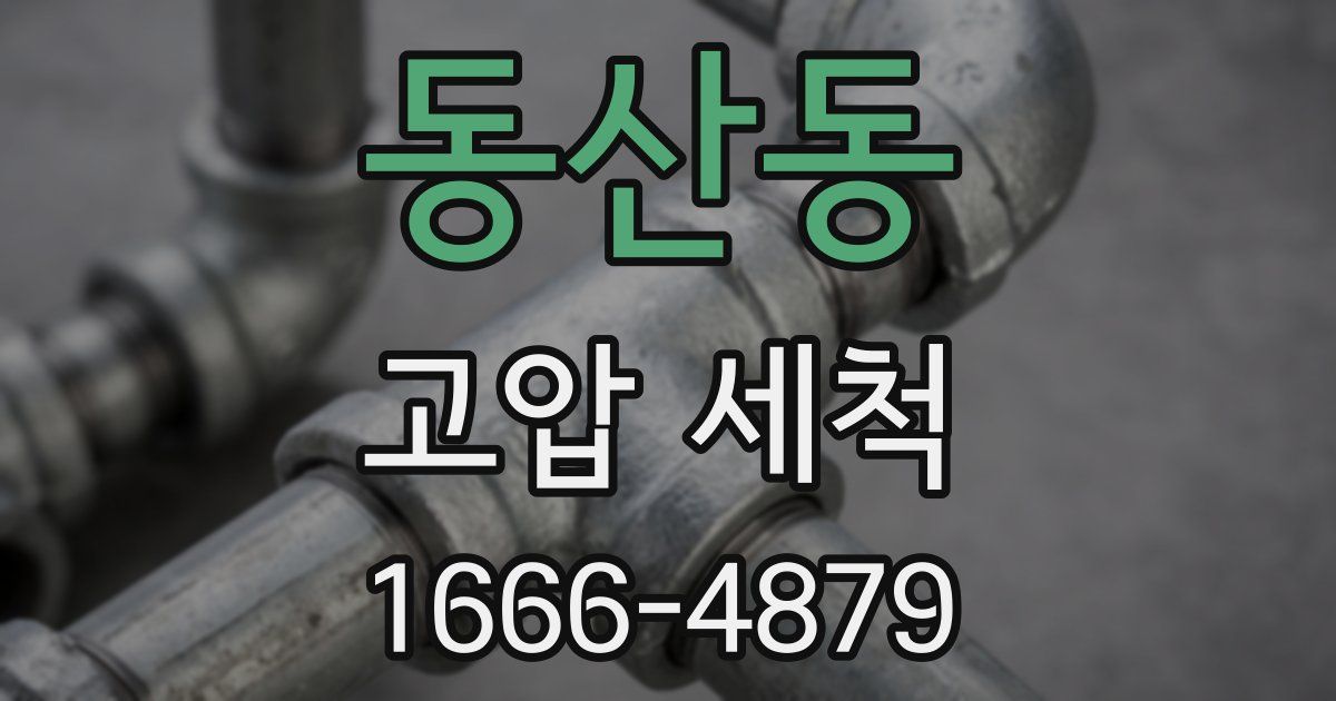 동산동 고압 세척