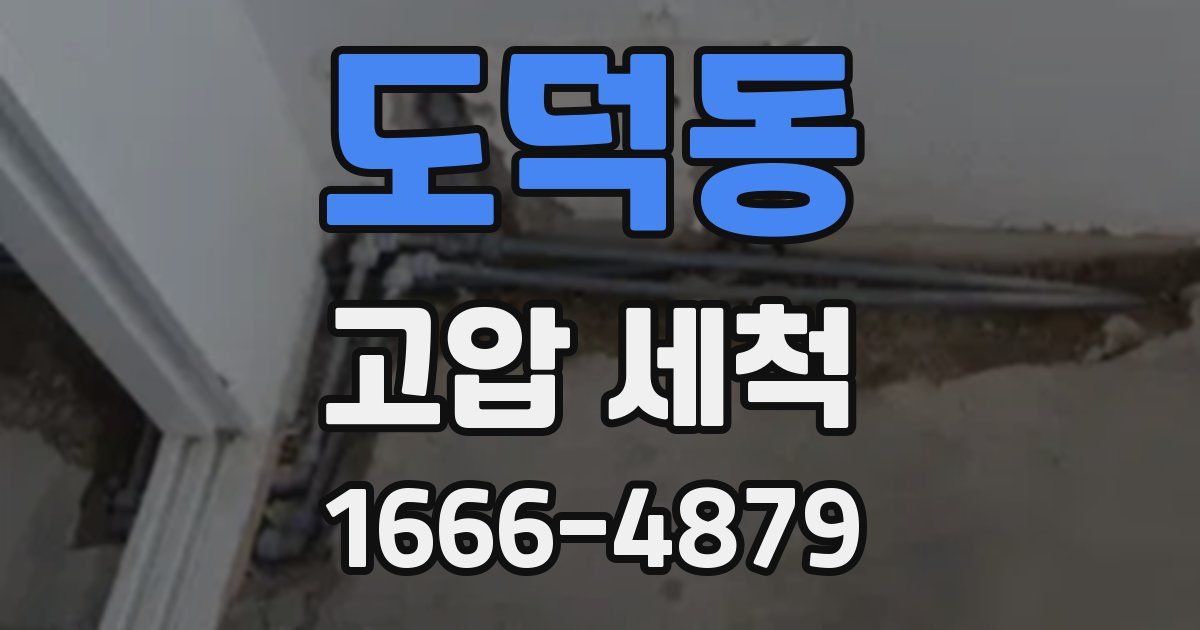 도덕동 고압 세척