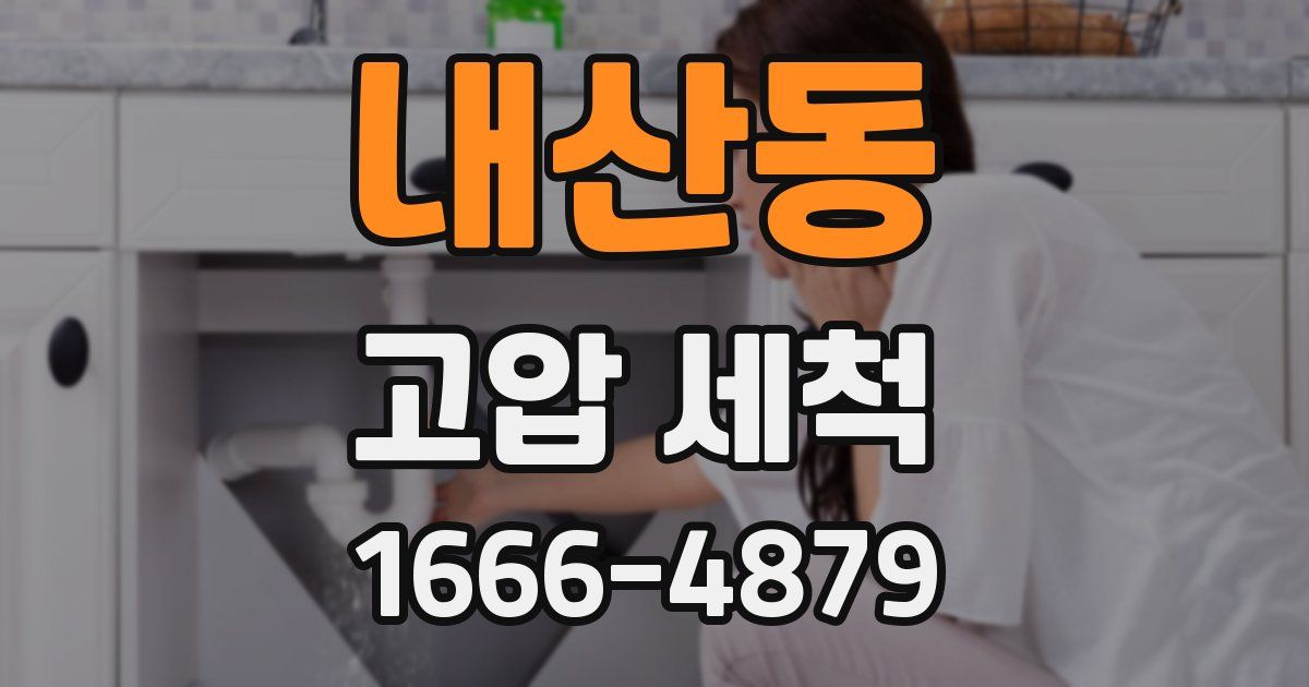 내산동 고압 세척