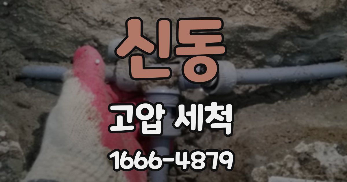 신동 고압 세척