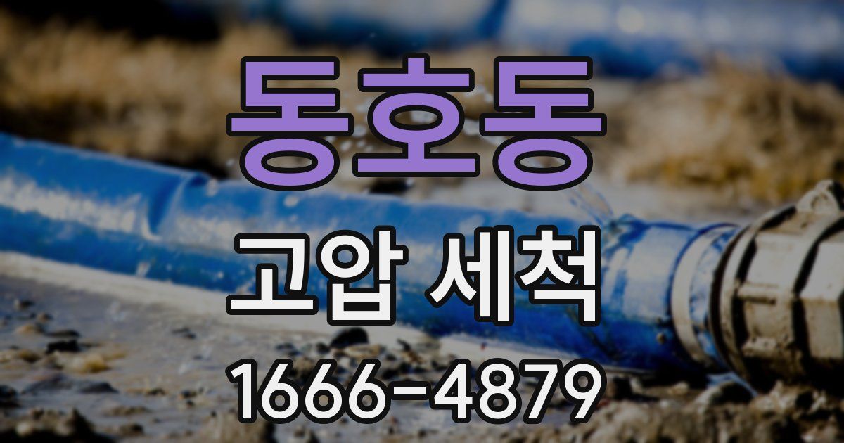 동호동 고압 세척