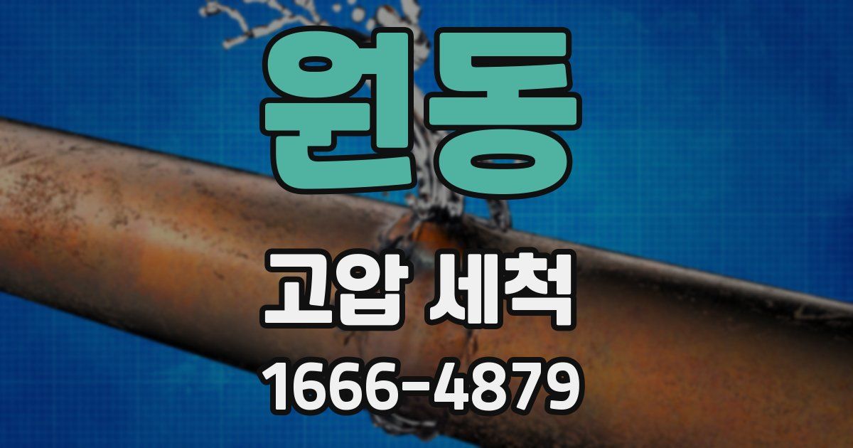 원동 고압 세척