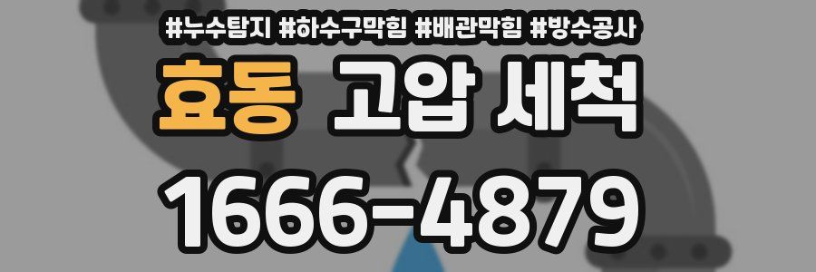 효동 고압 세척