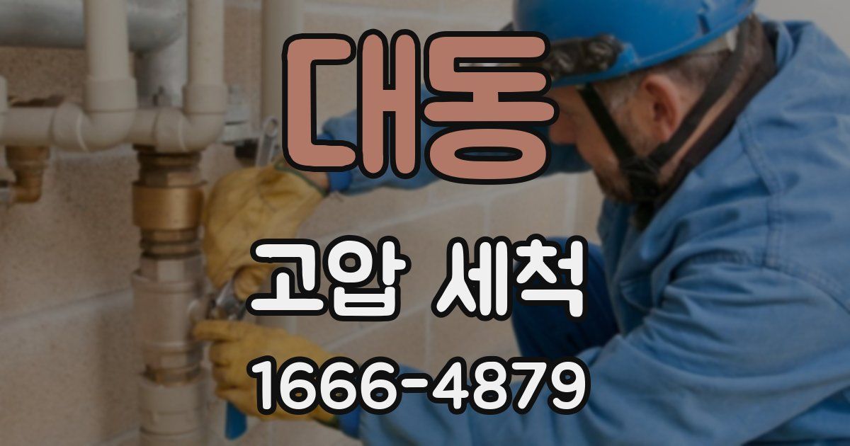 대동 고압 세척