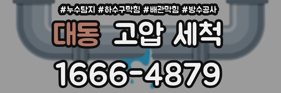 대동 고압 세척