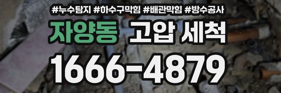 자양동 고압 세척