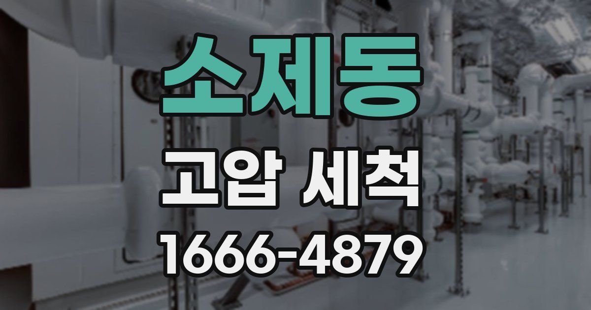 소제동 고압 세척