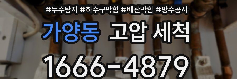 가양동 고압 세척