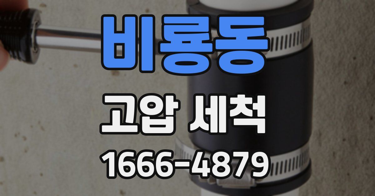 비룡동 고압 세척