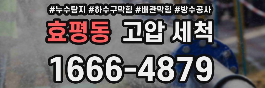 효평동 고압 세척