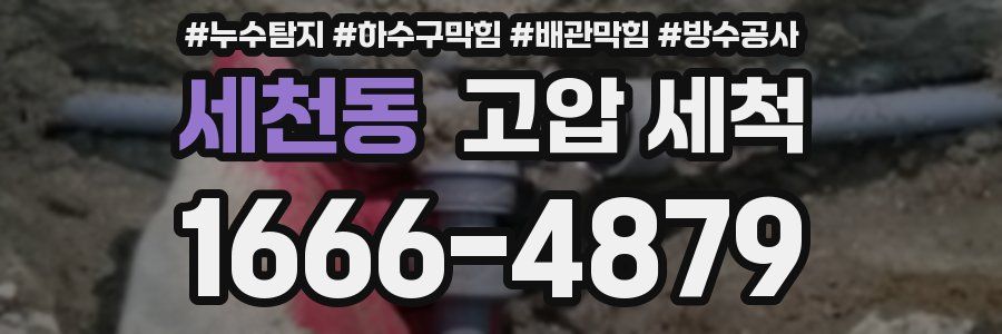 세천동 고압 세척