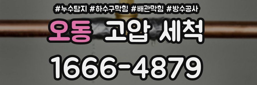 오동 고압 세척